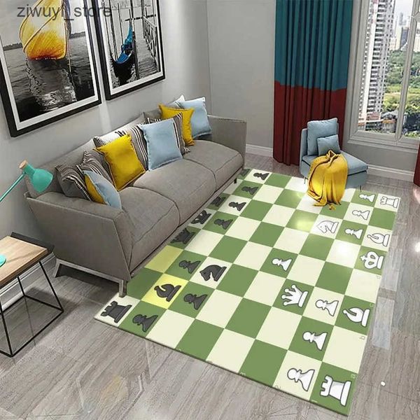Carpets International Chess Carpet Kid Play Games Living Room Large Floor Mats Children Flying Chess Game Carpets Non Slip Rugs for Home L24