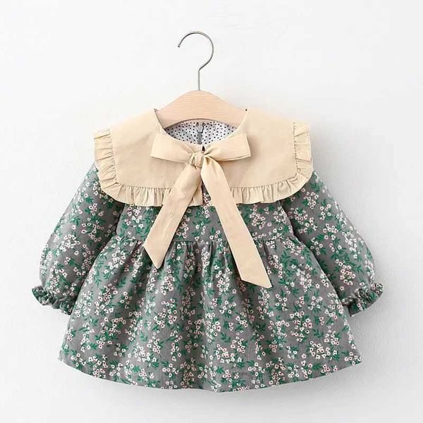 Newborn Baby Girls Spring Floral Dress | 1 Year Birthday Outfit Z250110