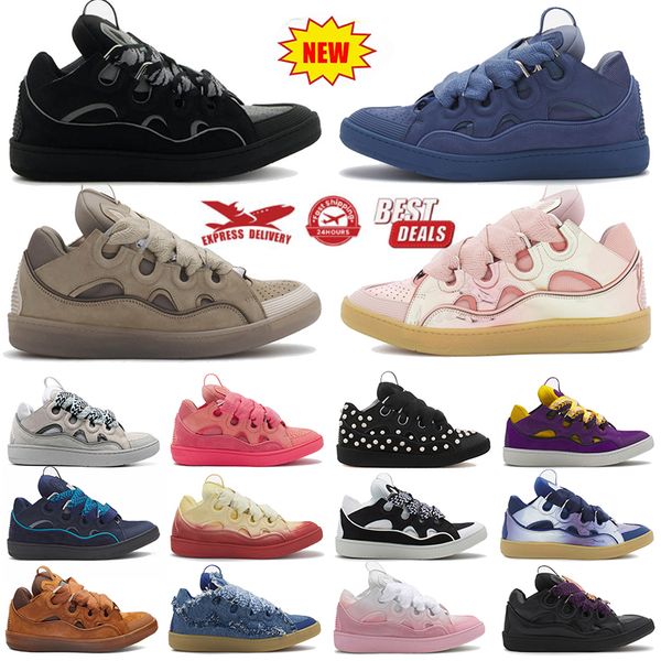 Luxury Designers Sneakers top quality Men Women casual shoes Leather Curb Dress Shoes Extraordinary lavinns Casual Sneaker black green ren p