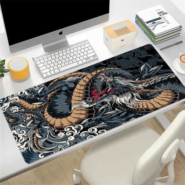 Chinese Dragon Mouse Pad Keyboard Mousepad XXL Large Mouse Mats Game Gaming Accessories Office Computer PC Gamer Laptop Desk Mat Y240821