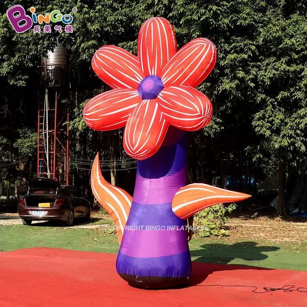 wholesale Shopping Mall Decoration Inflatable Giant Colorful Flower Plants Models For Advertising Event With Air Blower Toys Sports