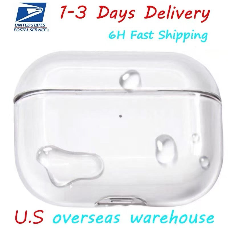 USA Stock For airpods pro2 pro3 generation Airpods 4 Max Bluetooth earphones ANC Wireless Headphones Earbuds Noise Canceling Accessories Solid Silic