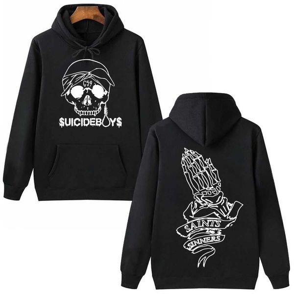Molus de moletons masculinos 2024 Capuz de caveira suicida Harajuku Parachute Top Cotton Sports Shirt confortável e respirável vendas bem Z2