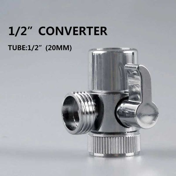 1-2 Tube Alloy Single Cut Valve Diverter Switch 20mm Water Flow Converter Faucet New Kitchen Tool Water Inlet Accessories Y241227