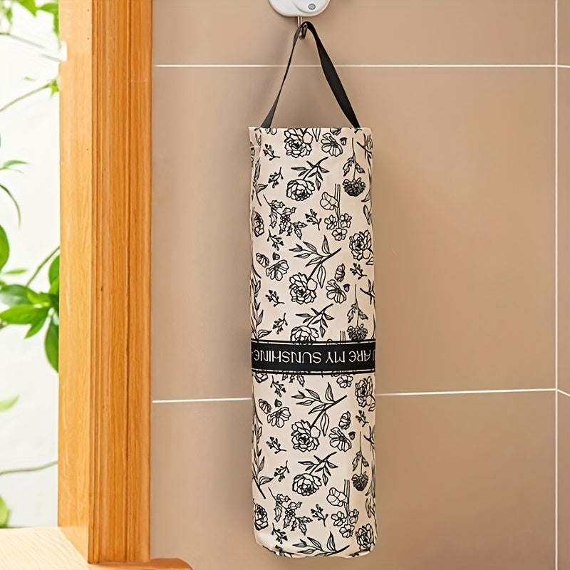 TEMU Wall-mounted Kitchen Trash Bag Organizer - Plastic Storage Holder For Garbage Bags &