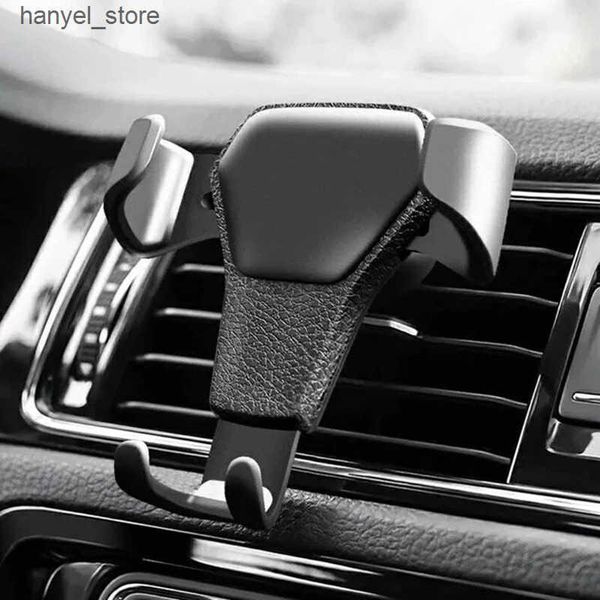 Cell Phone Mounts Holders Car holder for mobile phones vent clip on phone holder smartphone holder G supports iPhone 13 12 Samsung L240910