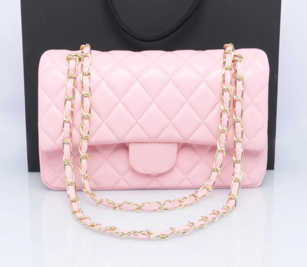 10A Fashion shoulder crossbody Classic Flap Bag mirror quality white bags designer black purse tote bag pink womens handbag