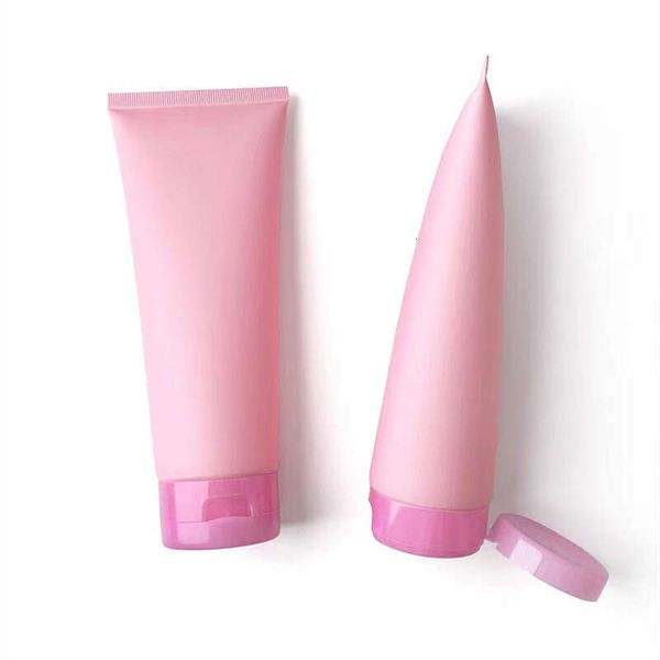 10Pcs 200Ml New Empty Matte Pink Soft For Face Facial Cleanser -Body Lotion-Mask Squeeze Tube Cosmetic Container
