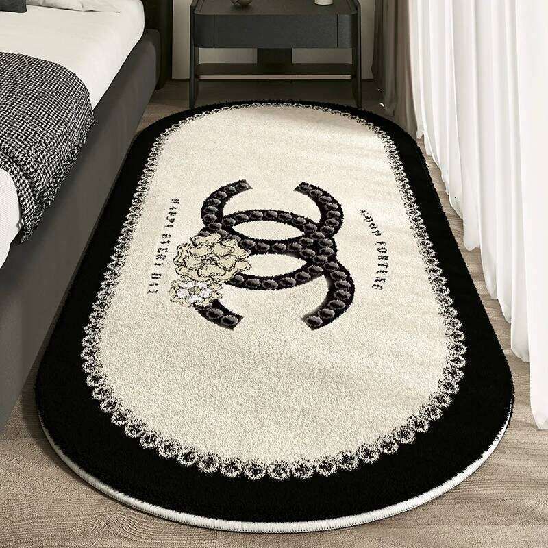 Best Imitation cashmere carpet, resistant to dirt and easy to maintain, French style small fragrance bedside blanket