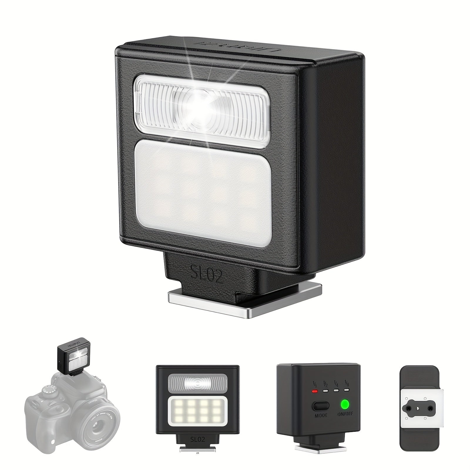 TEMU Ulanzi , Gn8 6500k Camera Fill Light With Levels, Compact Hot Shoe Flash Compatible With Fuji For And Other Dslr Digital Cameras, Mini Camera