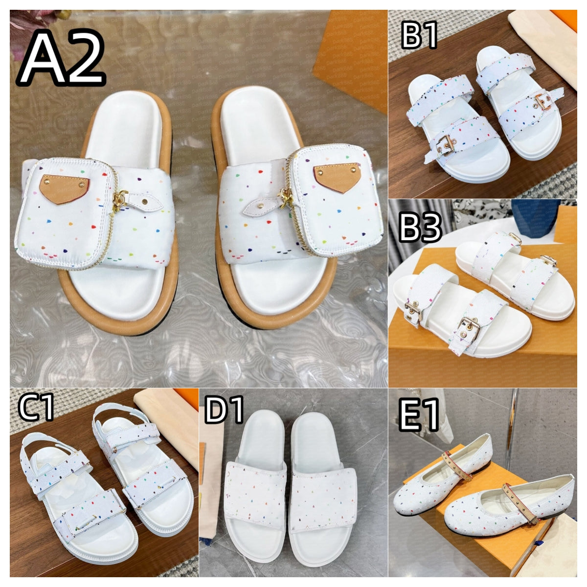 (Order by pic in opt, not by desc) Designer Sandals Slippers Cork Flat High Quality Fashion Summer Genuine Leather Slide Favourite Beach Casual Shoe