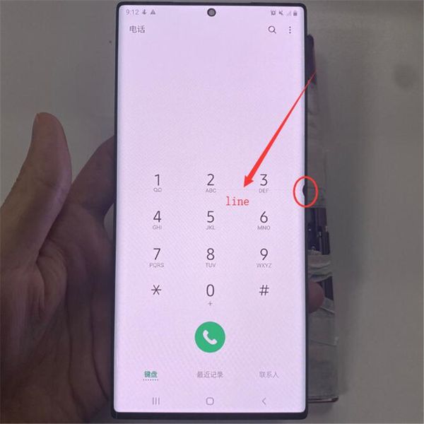 Band spot line For Samsung Note 20 Ultra 5G N986F N986B LCD Display Touch Screen Display Mobile Phone Defective Screen