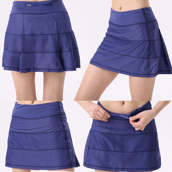 lululies lemonly Womens Tennis Skirts Yoga Outfits High Waist Exercise Pleated Skirt Cheerleaders Short Dresses Fitness Wear Girls Running E
