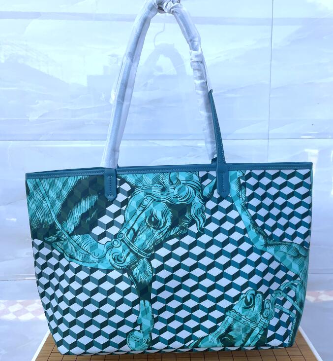 Women shopping LOUP NOIR bags totes SHOPPER LARGE Cheval Bordeaux Highest quality Card Holders shoulder bag tote single-sided Real handbag C1