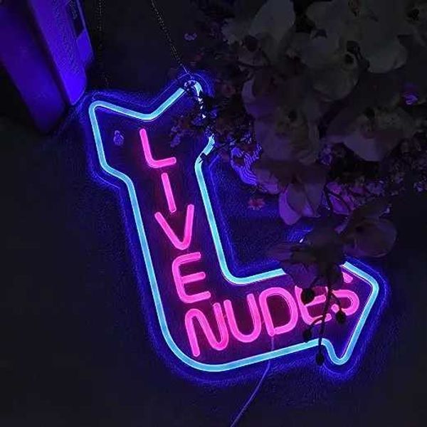 On site nude girl neon sign LED neon sign men cave beer hotel bar entertainment room wall decoration USB powered party neon sign B240817