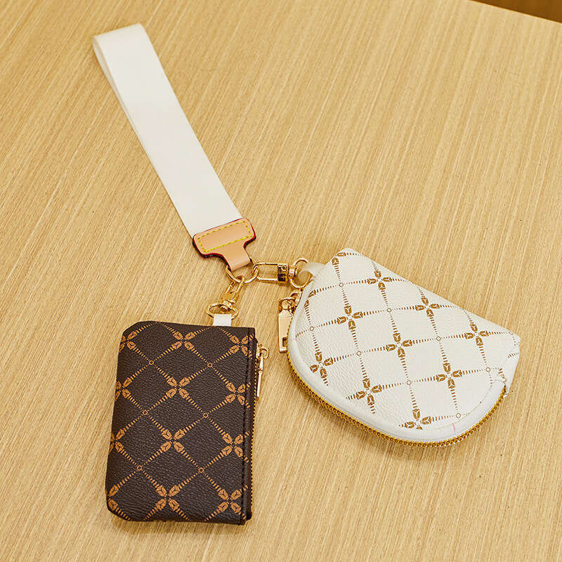 2024 Fashion New Combination Mini Purse Printed Card Holder Grocery Coin Keychain Bag Pendant