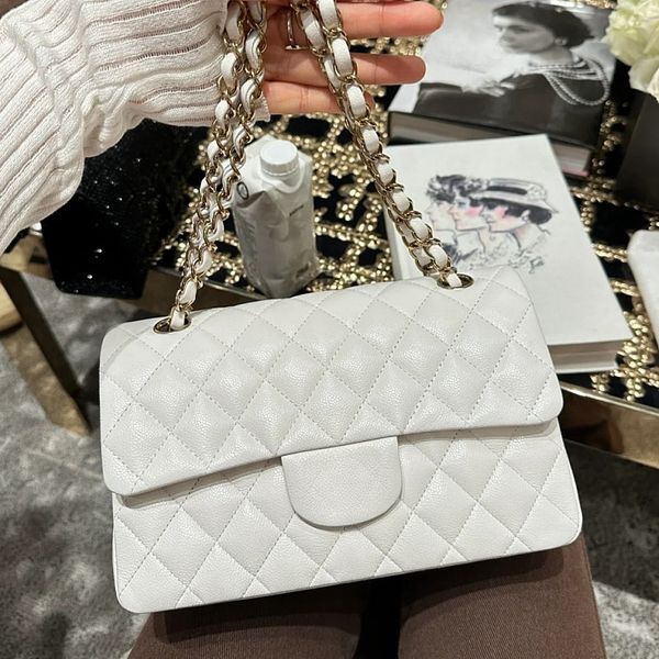 10a Designer Bag Crossbody Mirror Quality Classic Handbag Caviar Flip Shoulder Womens