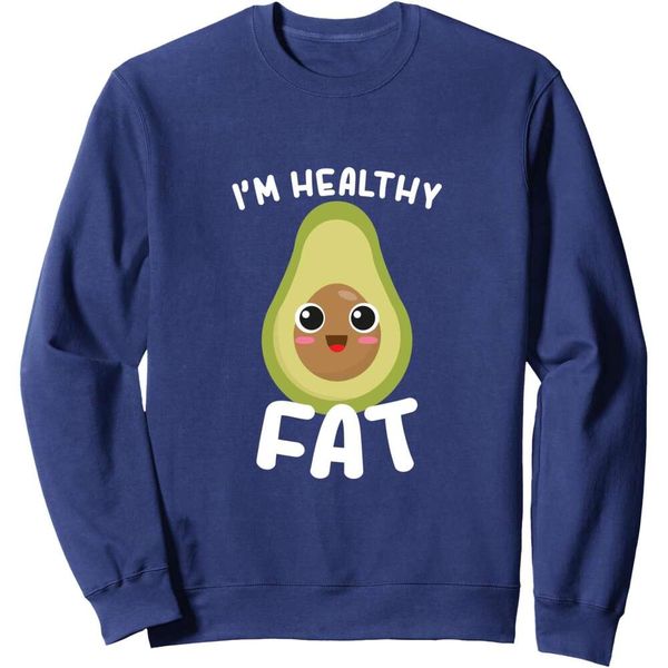 Long Sleeve Shirts For Men Sweatshirt Healthy Fat Avocado Fruit Funny Gift Sweatshirt Graphic Tee Streetwear Casual Tops Clothes sweatshirts