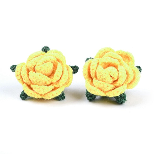 Cotton Knitting Artificial Flower
