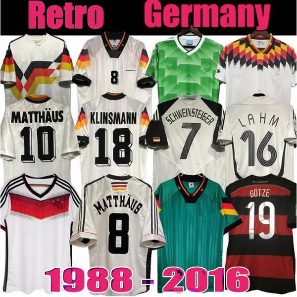 cup 1990 98 88 96 Matthaus Retro Littbarski BALLACK Soccer Jersey KLINSMANN 2006 2014 shirts KALKBRENNER 1996 2004 Matthaus Hassler Bierhoff