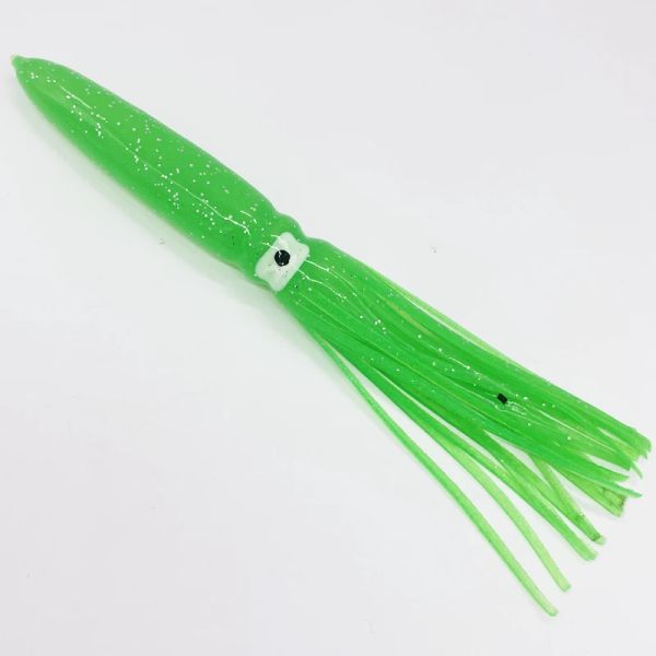 22cm Octopus Trolling Luminous Fishing Lures Soft Squid Skirts Lure Jigging Bait Tuna Fishing