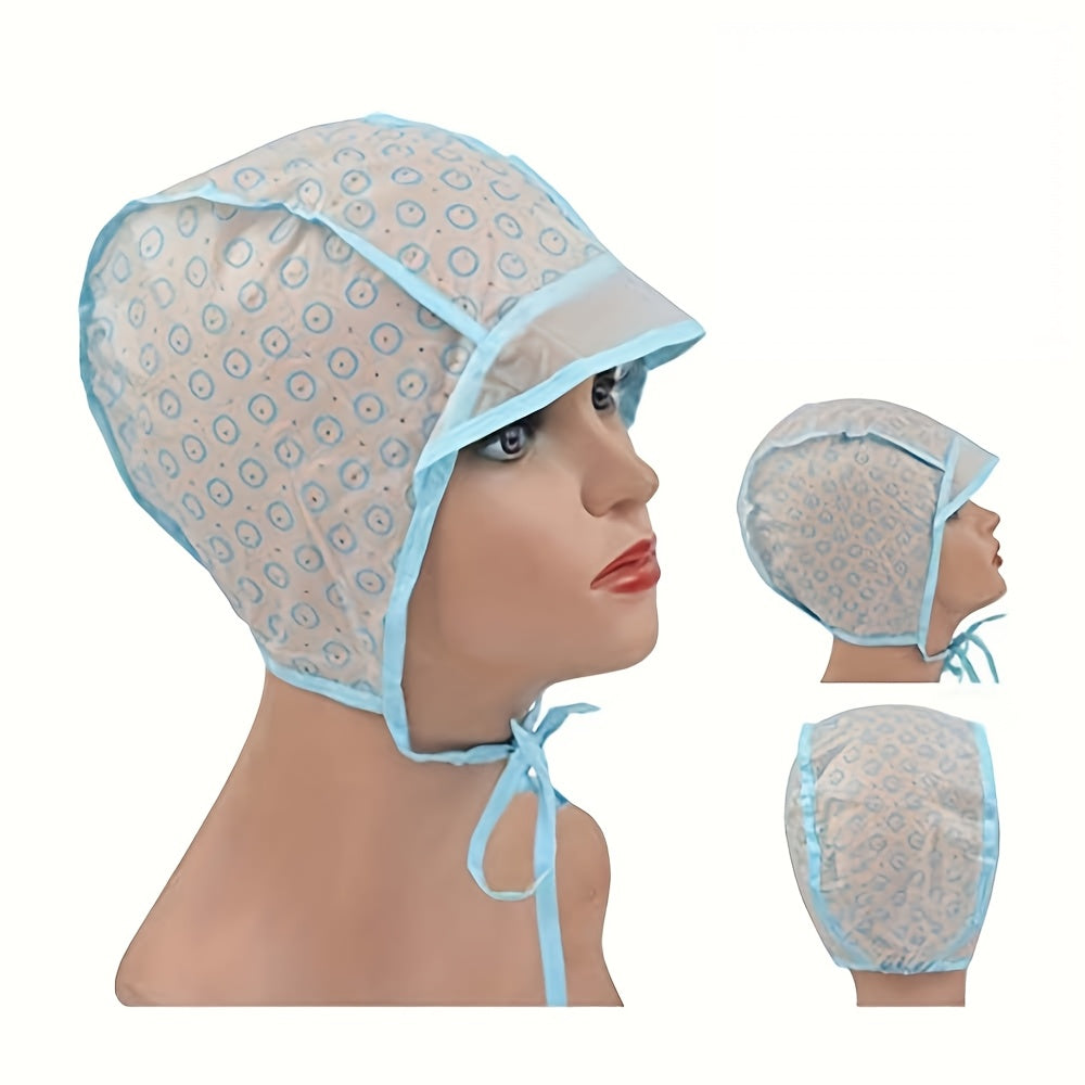 TEMU 1pc Polyester Hair Dyeing Kit, Disposable Frosting With Plastic Crochet Hook, Diy Hair Colouring Set For Highlighting And Dyeing