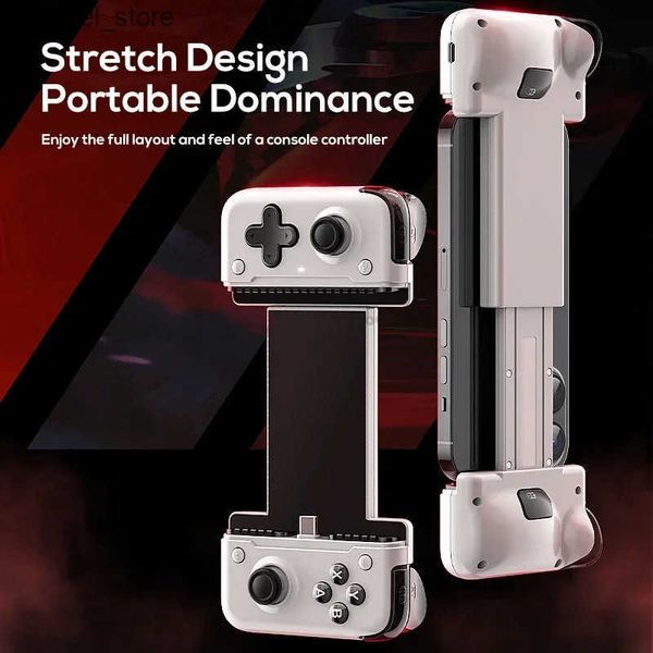 Game Controllers Joysticks 2024 Memo S2 Stretch Gamepad Durable Hall Effect Stick Joystick E-Sports Type-C Game Controller Handle For iPhone