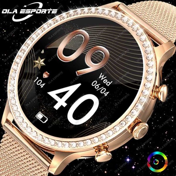 Fashion Smart Watch For Lady Bluetooth Call Blood Pressure DIY Custom Dial Fitness Bracelet Waterproof Men Smartwatch Women M240824