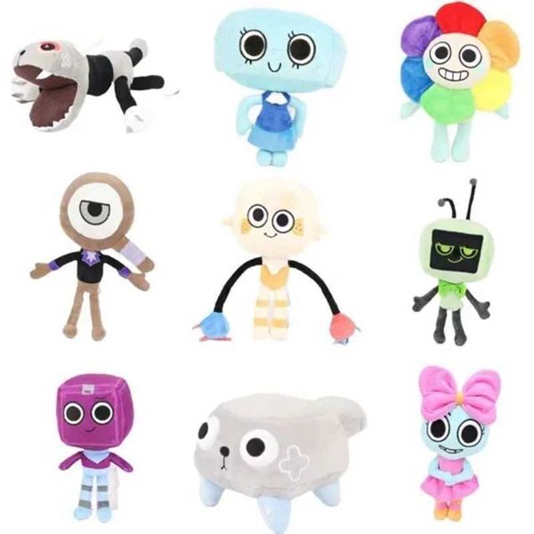 Dandys World Plush Horror Game Dandy World Scrap Soft Stuffed Plush Toy Cute Boxten Poppys Plushie Pillow Dolls For Kids Gifts X241028