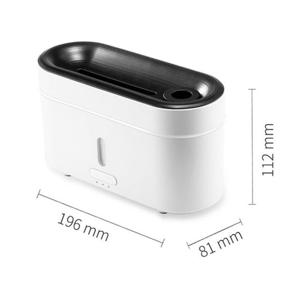Humidifiers Creative Jellyfish Aromatherapy Humidifiers Home Office Mute Intelligent Timing 3D Simulation Flame Aromatherapy Machine Wholesa