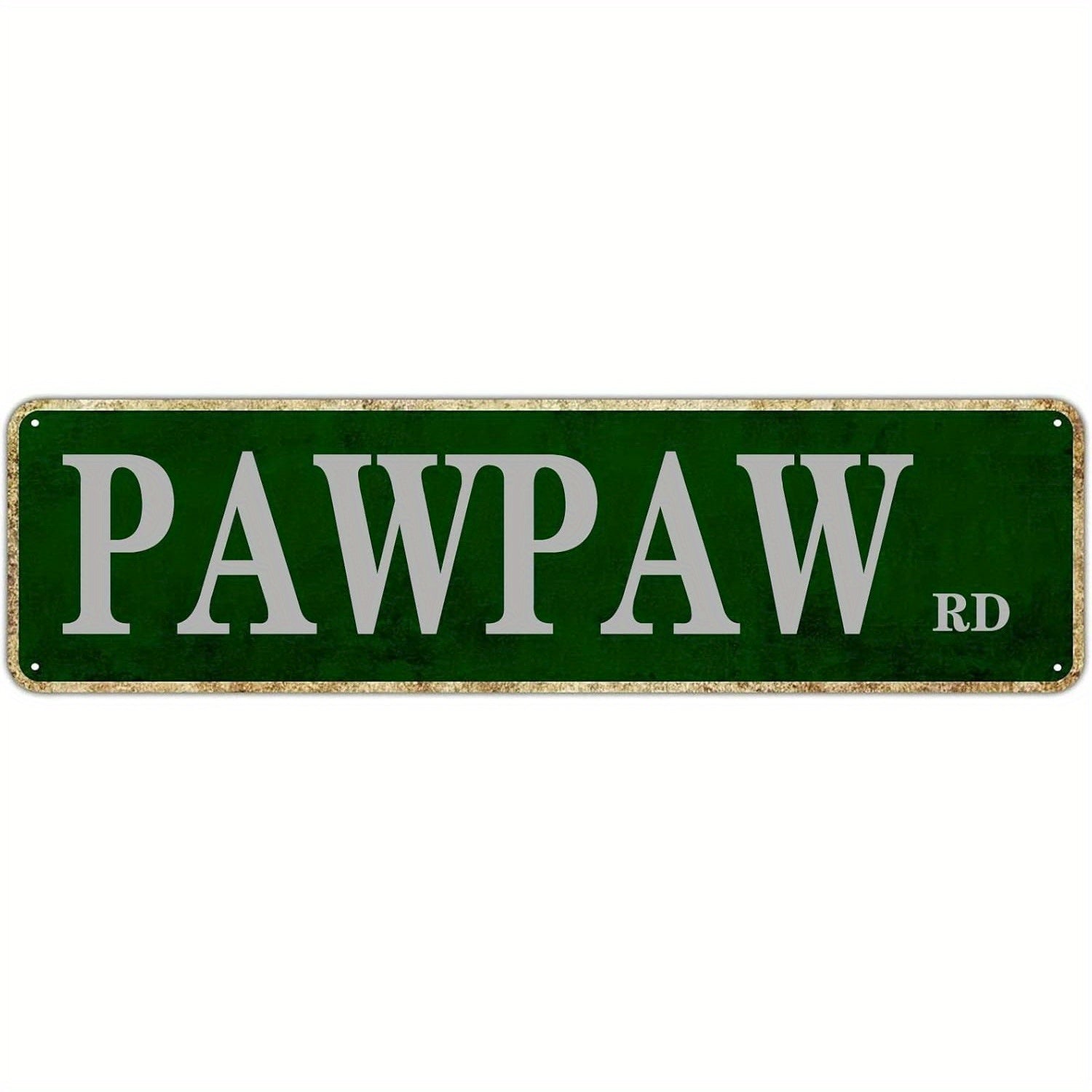 TEMU Vintage Metal Sign - Rustic 4x16 Inch Wall Decor With Green Background & White Lettering, Home, Bar, Cafe, Or Gift, Wall Art Decor|rustic Wall