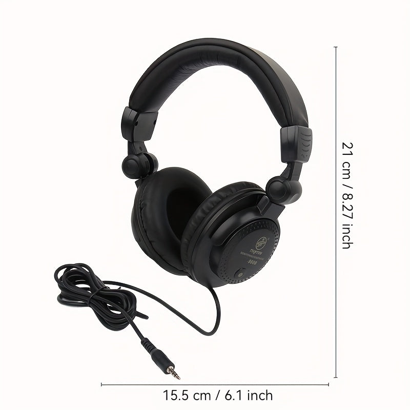 TEMU Urizons High End Studio Wired Monitor Headphones Over Ear Stereo Music Earphones Foldable & Retractable Dj Headsets For