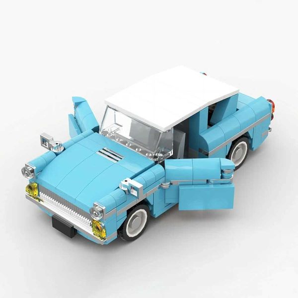 322 PCS MOC Weasleys Flying Anglia Famous Brand Car Model Building Blocks Technology Racing Creative Childrens Toy Gift Z241205