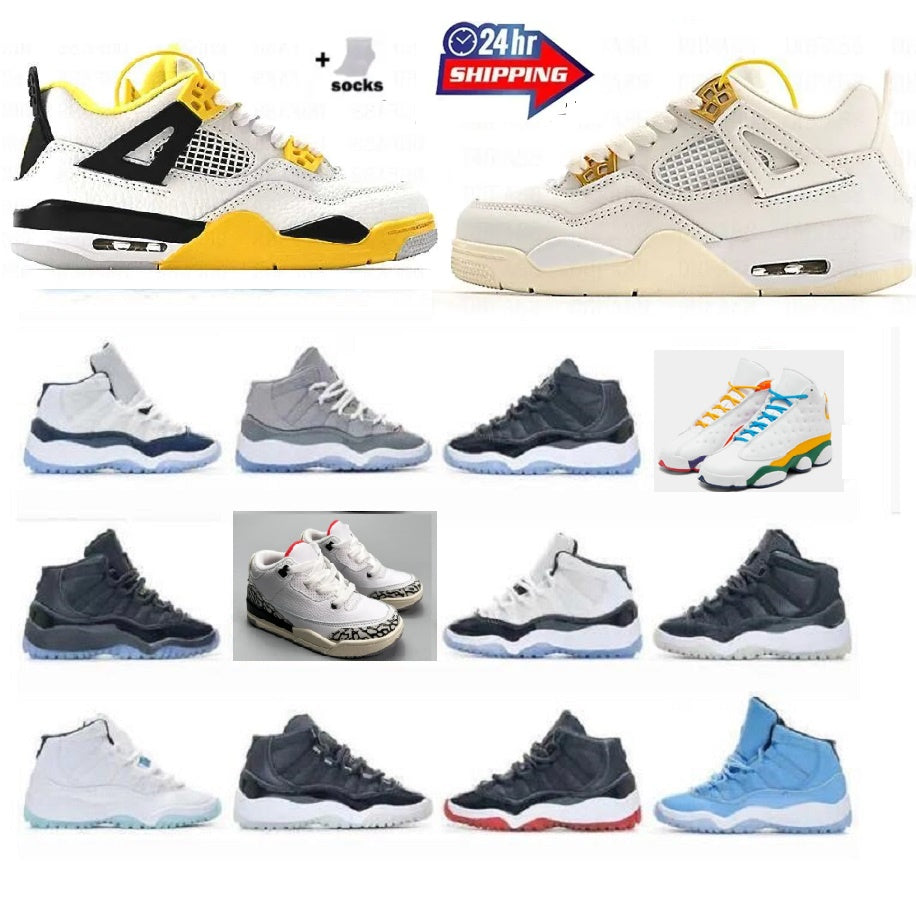 Big kids Girls Casual 5s 11s 13s 4s 1s 12s 3s Running Sneakers Children Youth Big Kids dhgate gum Shoe Toddlers baby shoes Runner Trainers Black Whi