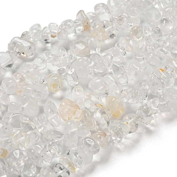Natural Quartz Crystal Chip Beads Strands