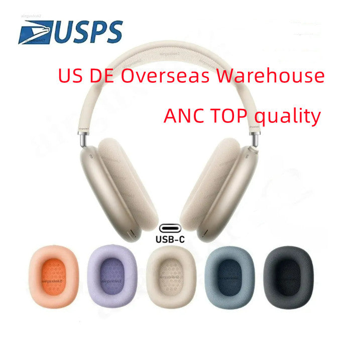 US-DE STOCK B1 MAX Top ANC Metal Pro max air pro 2 3 4 Headband Headphone Accessories Transparent Solid Silicone Waterproof Protective case