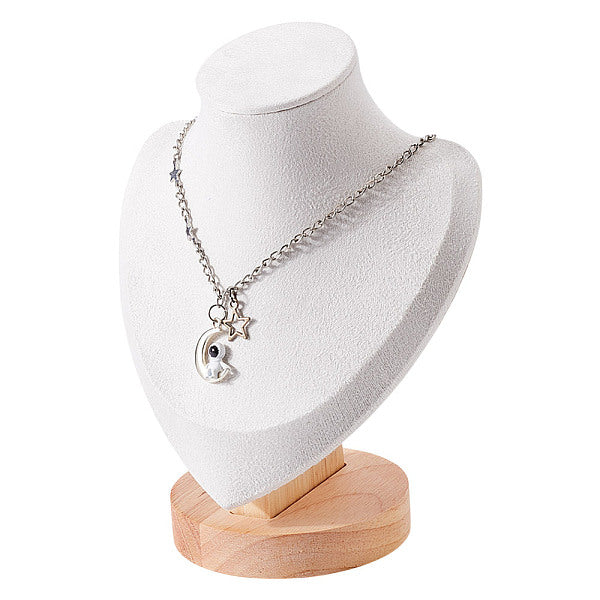 1 expositor de collares de microfibra