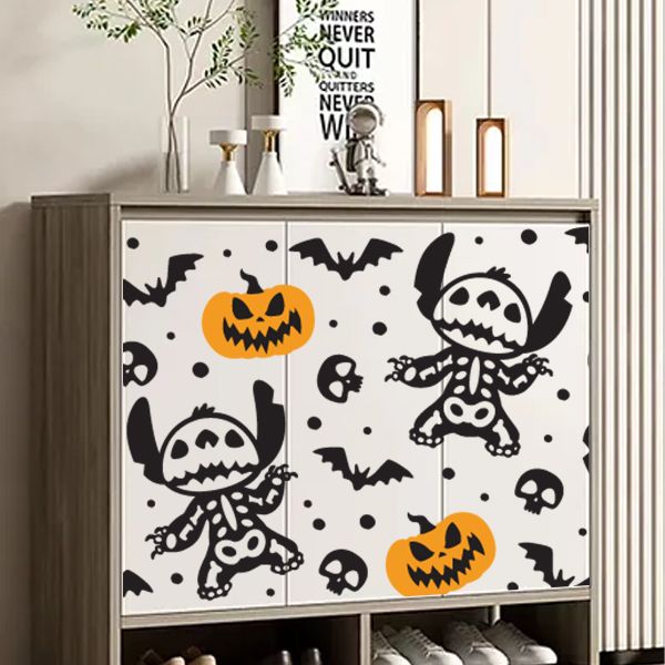 Wholesale UV DTF Furniture Packaging - Waterproof Glass Sticker Decal, easy to apply, stable and strong, perfect for personalized Halloween