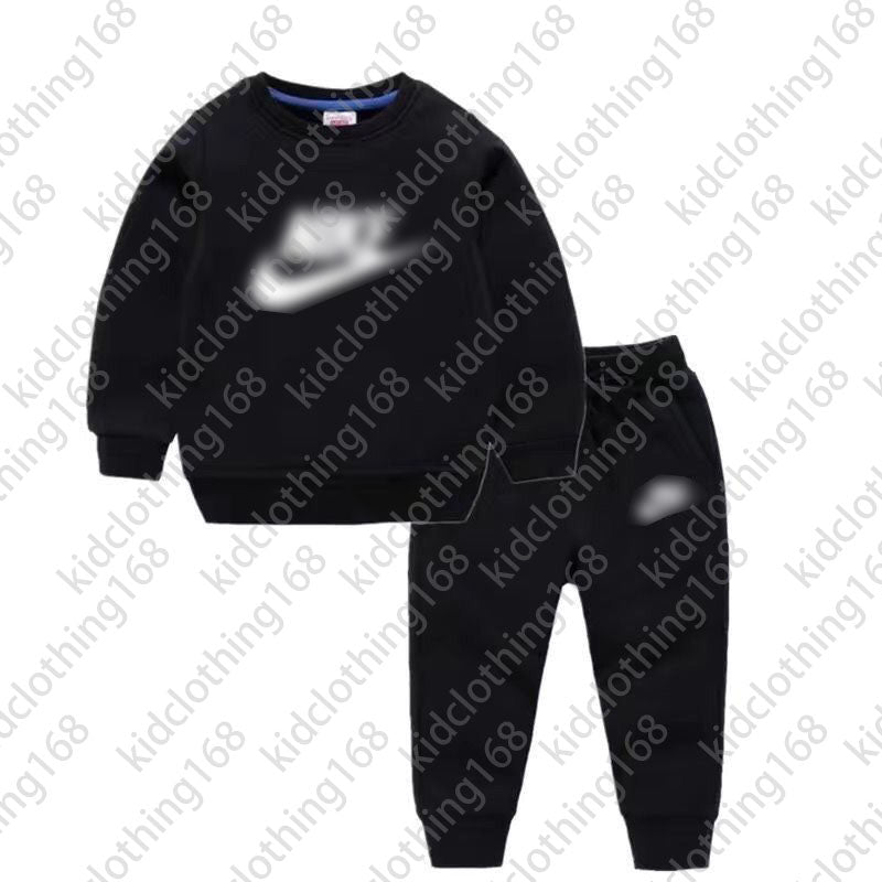 New winter Autumn Baby Boys Girls 2Pcs-Sets Clothes Children Cotton Sports Jacket Pants Toddler Fashion Clothing Kids Gray Tracksuits AAA160