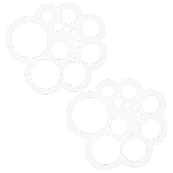 Utensile da taglio per pelle rotonda in acrilico trasparente