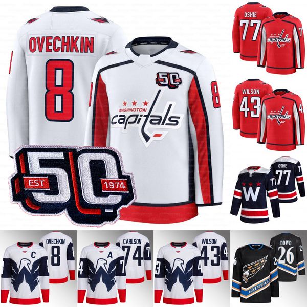 Alex Ovechkin Capital Hockey Jersey Oshie Nicklas Backstrom Pierre-Luc Dubois Luke Philp Eriks Mateiko Henrik Rybinski Jakob Chychrun Sandin