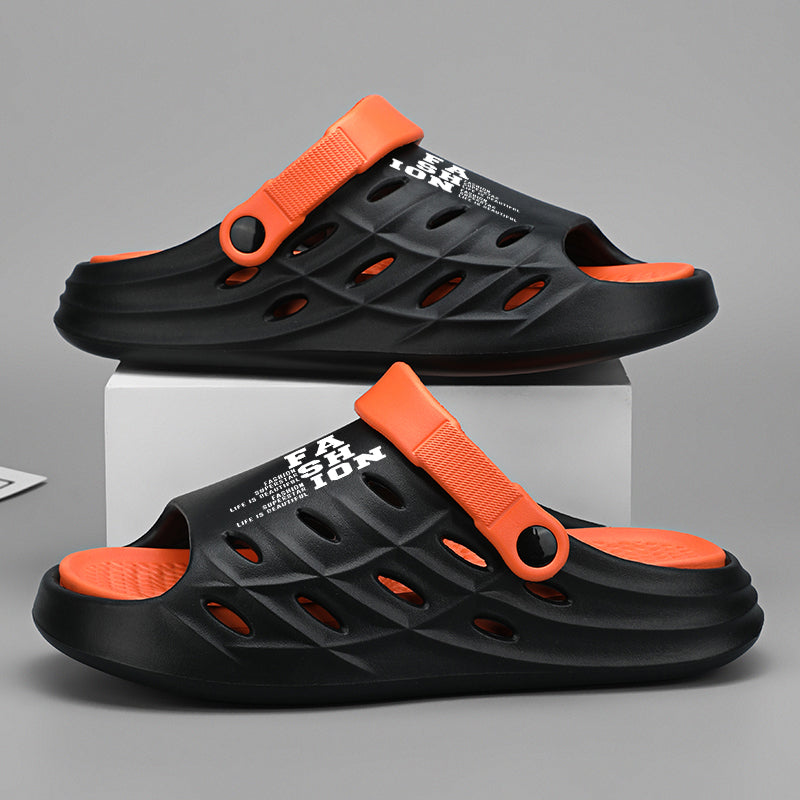 Brand Men Outdoor Sandals Slippers Beach Comfortable Thick Sole Clogs Men Casual Shoes Garden Shoes Men&#039;s Beach Sandals Slippers