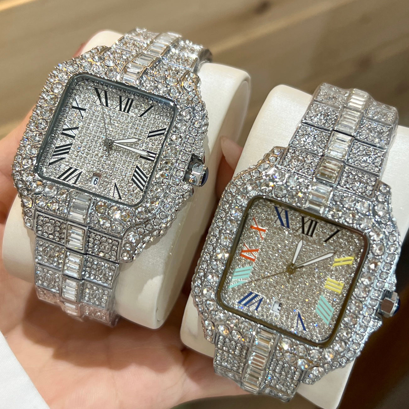 designer watches for men watch Hollowed out watch Starlight filled the sky 40mm quartz movement Mineral mirrored glass watch vintage tank watches Di