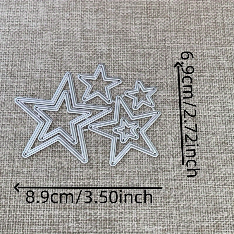 TEMU Lots Of Stars Metal Cutting Dies Stencils For Diy Scrapbooking Decorative Handcraft Die Cutting Template Mold