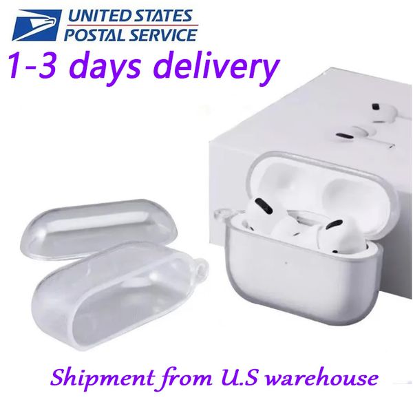 For Apple Airpodspro 2 3 4 headset Earphones Bluetooth Headphone Accessories Solid Silicone Protective Cover Wireless Charging box Case with