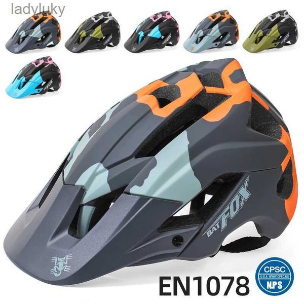 Cycling Helmets BAT DH MTB helmet kask cycling helmet road bike helmets men women sports safety mountain bicycle helmet capacete ciclismoL24