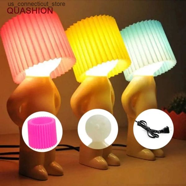 Outros plug de iluminação interna no criativo decoração de luz criativa da noite, Sr. A Shy Man Liderou o Naughty Boy Care L240910