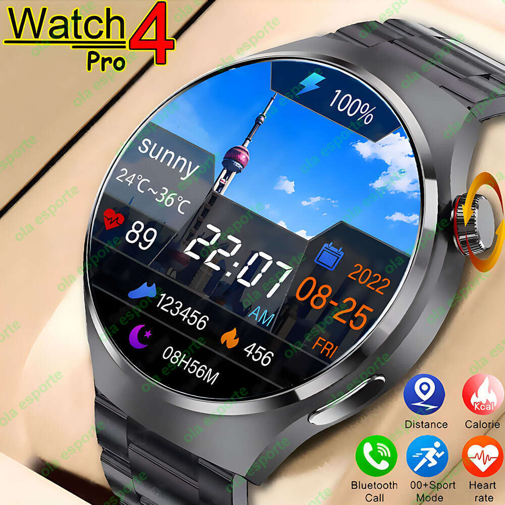GTS4 PRO SmartWatch Men Watch 4 Pro HD Color Screen Bluetooth Call Heart Rate Blood Pressure Smartwatch For Android IOS