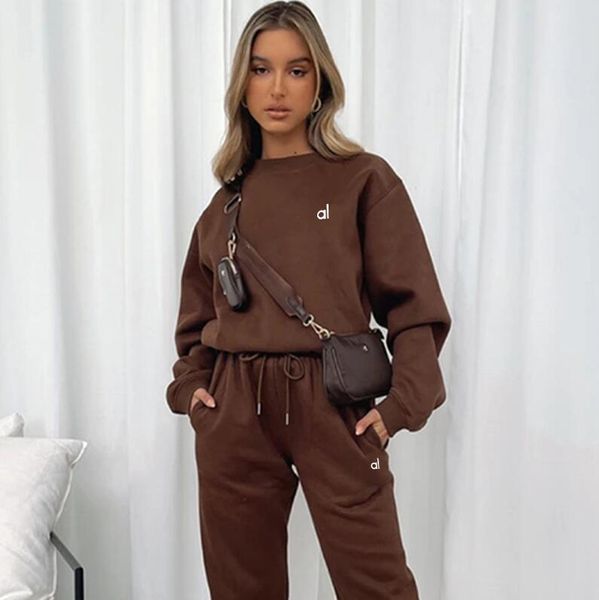 Yoga Suit Designer Feminino Feminino Capuz Imprimir Capuz Definir Autumn Foxe Winter Fashion Sportshirt Sorto de moletom Duas peças do conju