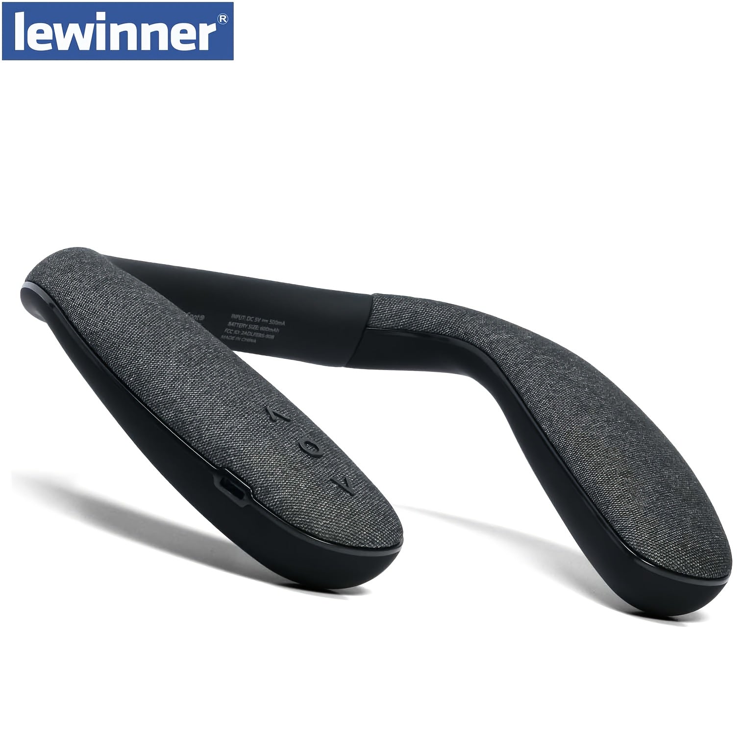 TEMU Lewinne 2.0 Channel Stereo Portable Speaker, Bass , Audio, Dual Speakers, Tabletop, Button Control, Usb, Type-c Charging, 800mah Rechargeable